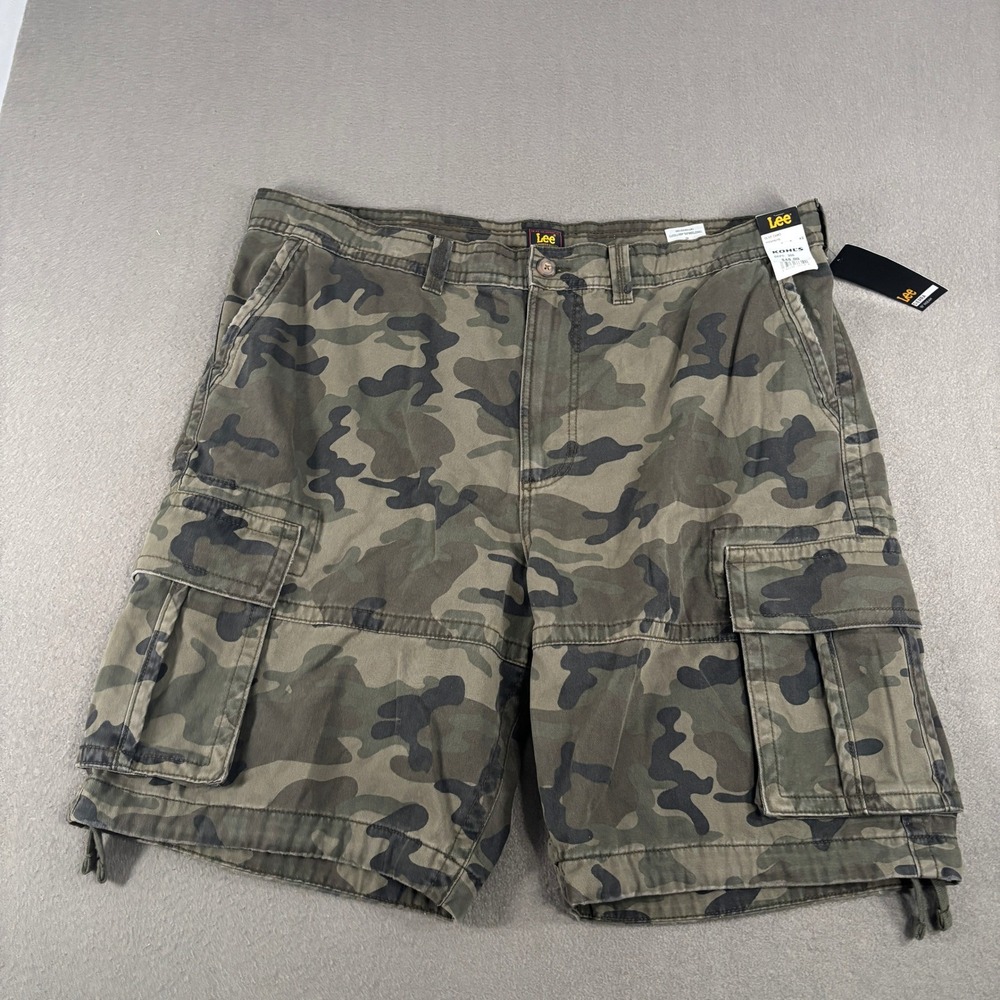 Lee Sierra Cargo Shorts Mens Size 42 Olive Camo Green Outdoor 112375175